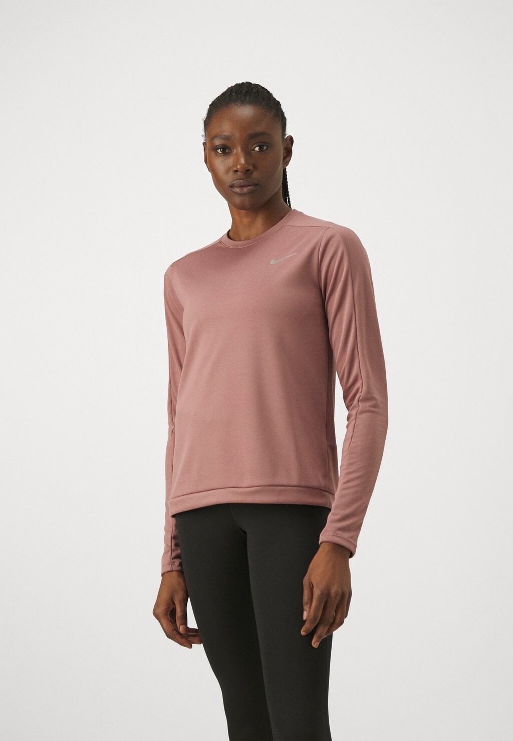 

Рубашка с длинным рукавом PACER CREW Nike, цвет smokey mauve/silver