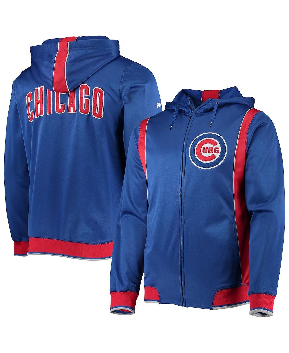 

Мужская красная толстовка с молнией во всю длину Royal Chicago Cubs Team Stitches, Красный