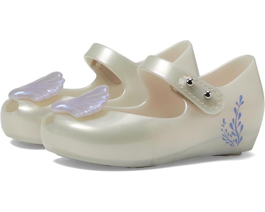 

Балетки Mini Melissa Mini Ultrgrl+Lit Mermaid II BB, цвет Pearly White/Blue