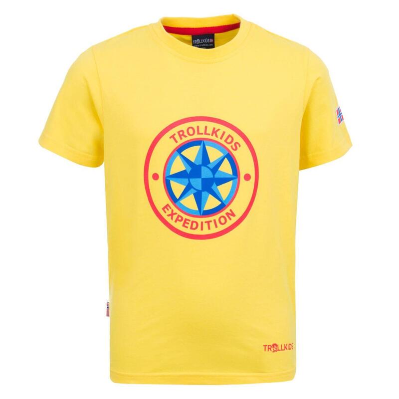 цена Детская футболка Роза Ветров Т Желтая TROLLKIDS, цвет gelb