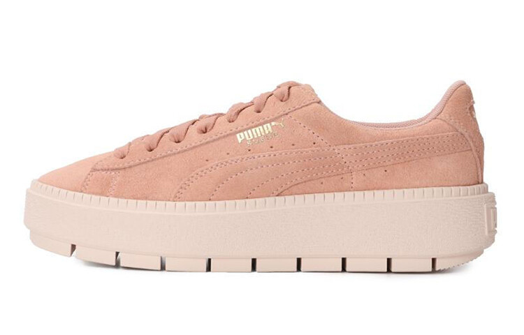 

Кроссовки замшевые Puma Trace на платформе, розовый