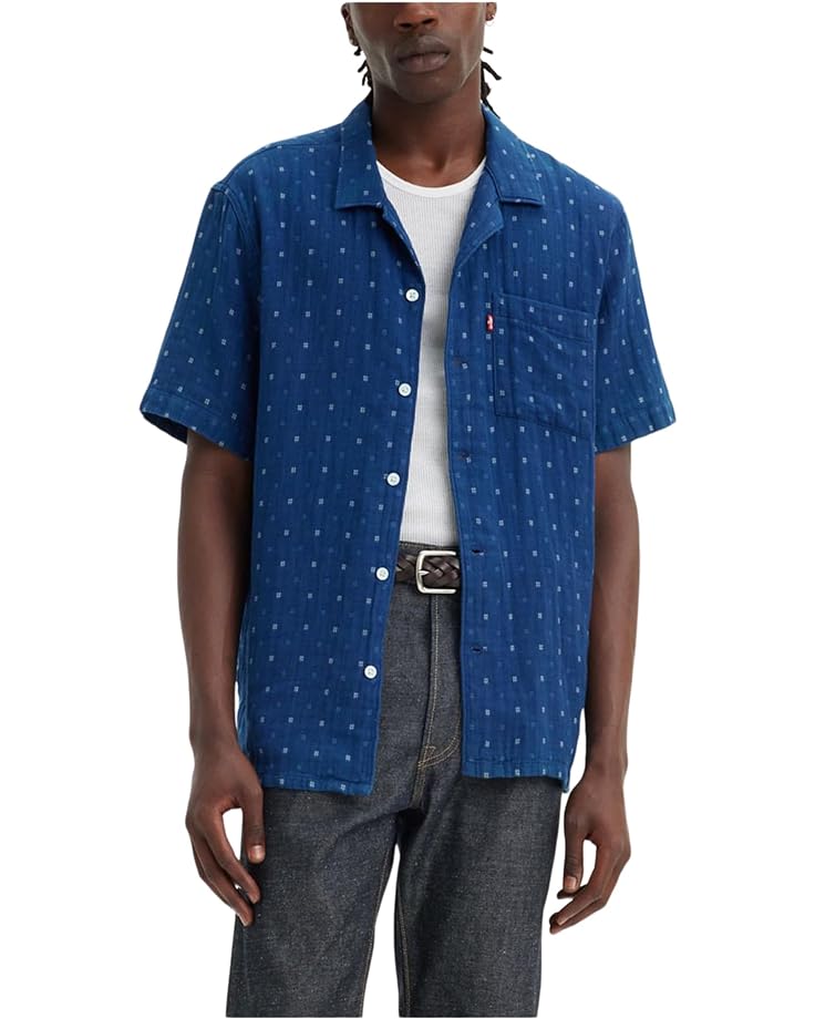 Рубашка Levi's Premium The Sunset Camp, цвет Grid Indigo Double Cloth