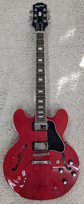 Электрогитара Epiphone Marty Schwartz ES-335 Semi-Hollow Electric Guitar Sixties Cherry