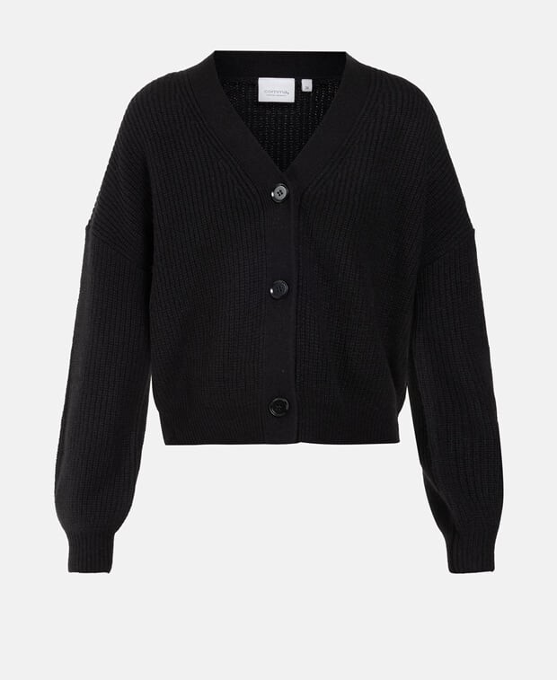 

Шерстяной кардиган Comma, Casual Identity, черный