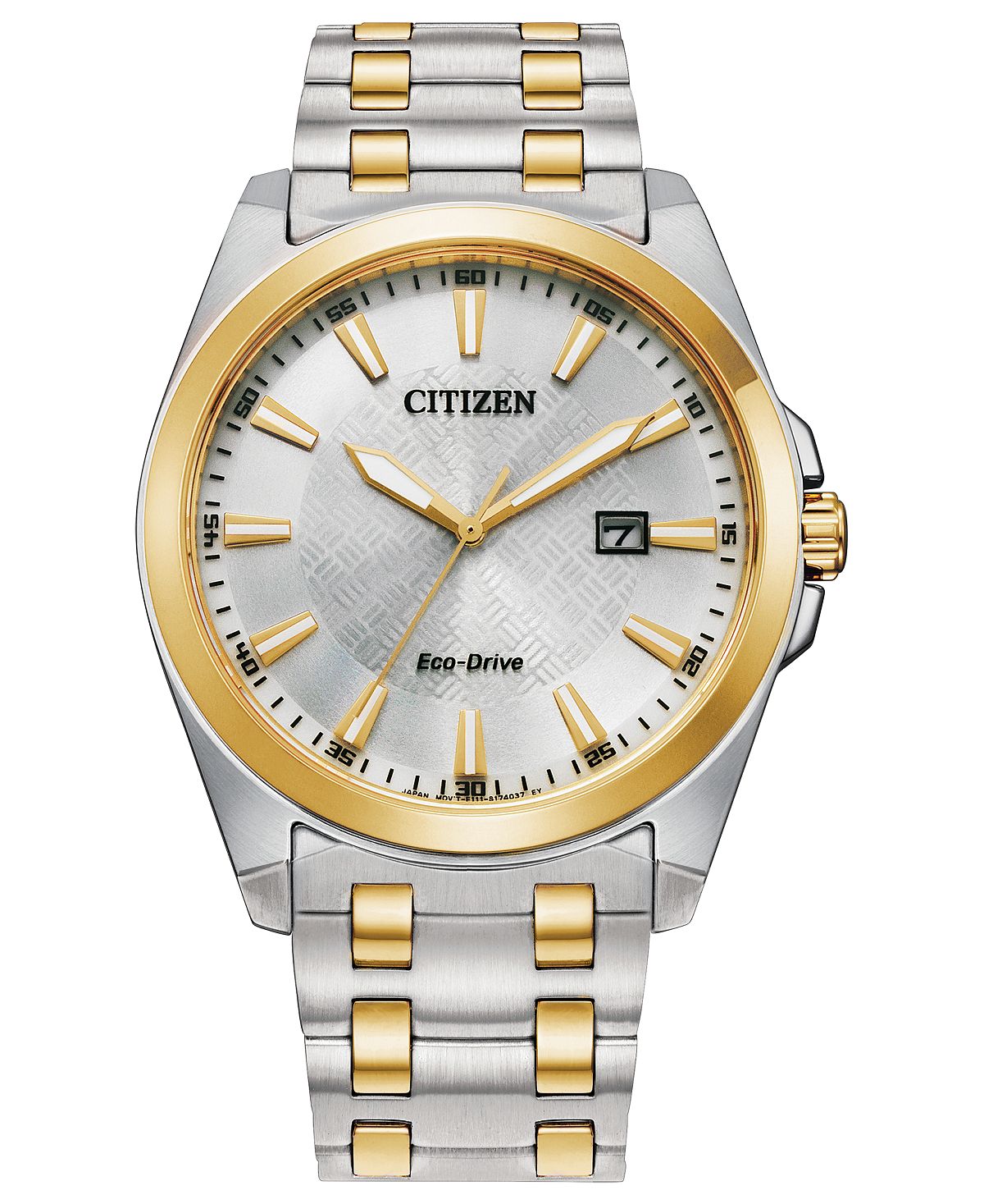 Eco-Drive Мужские двухцветные часы Corso с браслетом из нержавеющей стали, 41 мм Citizen