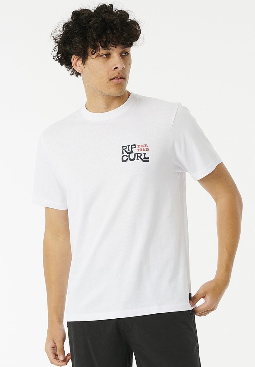 

Футболка с принтом Pacific Rinse Boo Rip Curl, цвет optical white