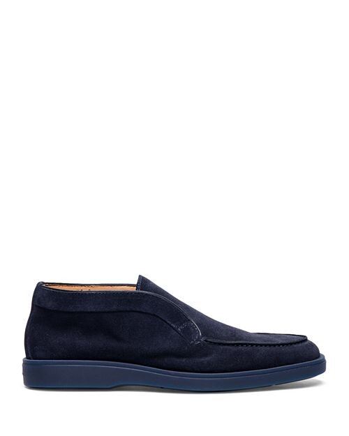 

Мужские ботинки чукка без шнурков Detroit Santoni, цвет Blue