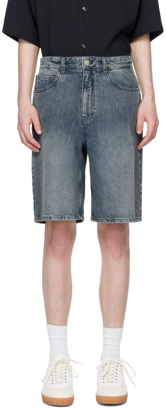 

Синие джинсовые шорты Solid Homme, цвет Blue