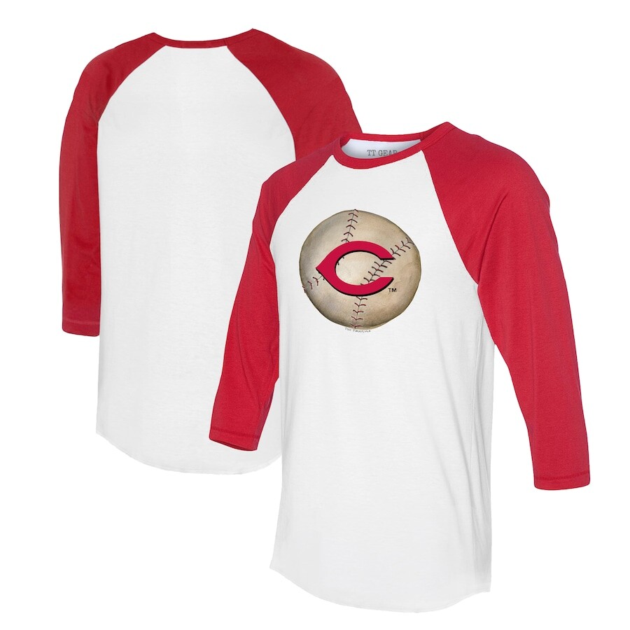 

Футболка с длинным рукавом Tiny Turnip Cincinnati Reds, белый