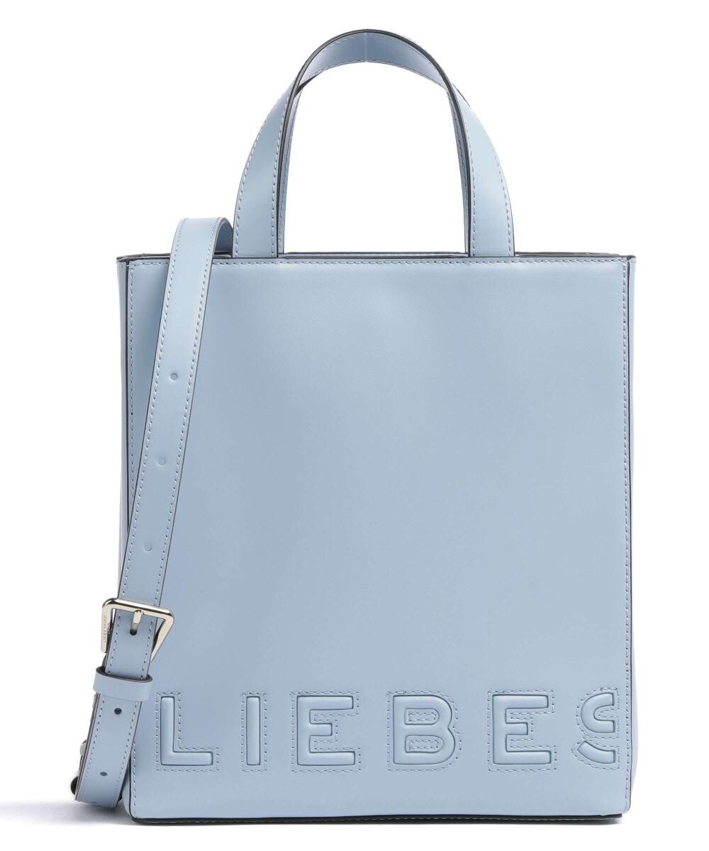 

Paper Bag Logo Сумочка Carter S из мелкозернистой кожи Liebeskind, синий