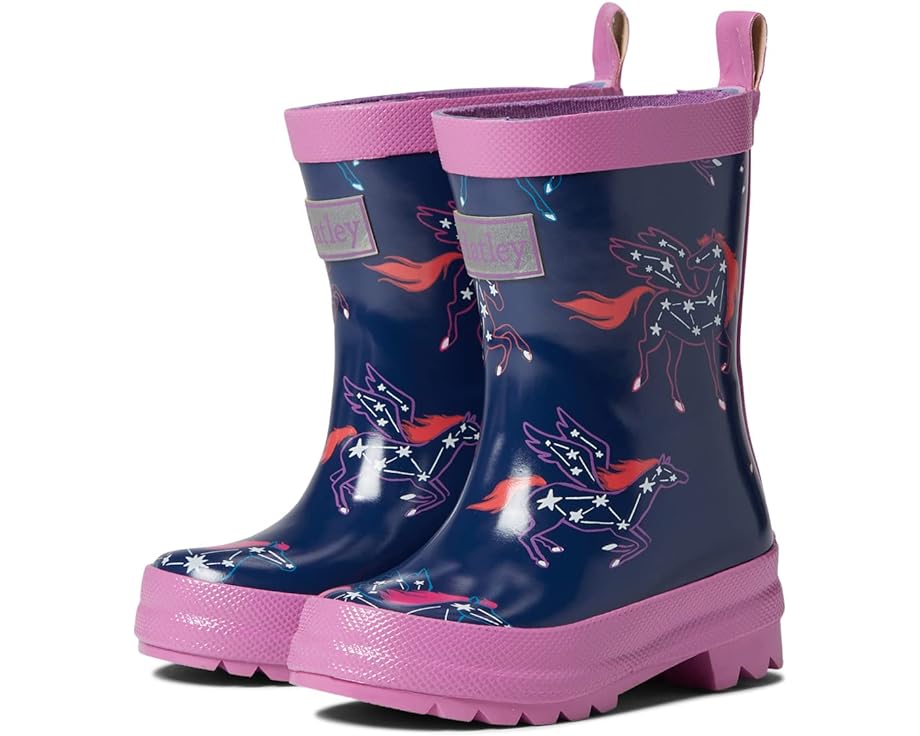 Ботинки Hatley Pegasus Constellations Shiny Rain Boots, синий ботинки hatley shiny rain boots темно синий
