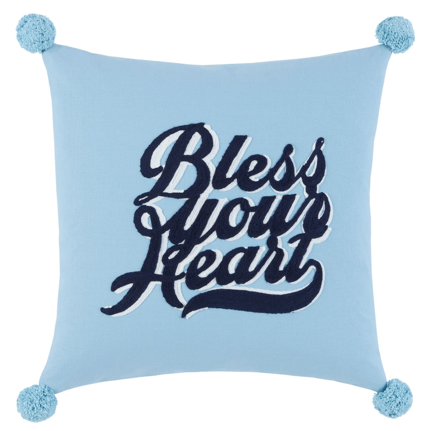 

Подушка Wanda June Home Crewel Miranda Lambert, синий