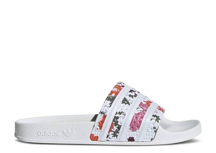 

Кроссовки Adidas WMNS ADILETTE SLIDE 'WHITE FLORAL', белый