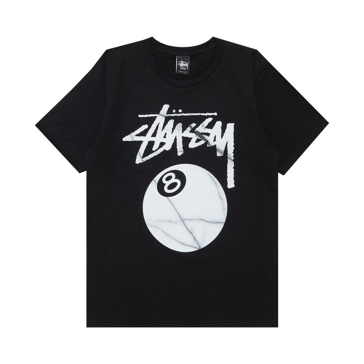 

Футболка Stussy 8 Ball Marble 'Black', черный