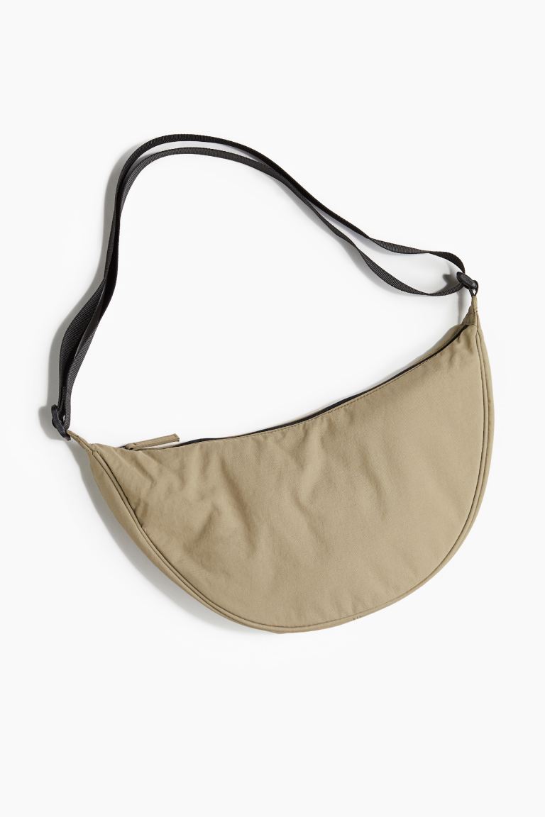 Нейлоновая поясная сумка H&M, зеленый сумка поясная зфтс повседневная текстиль регулируемый ремень зеленый