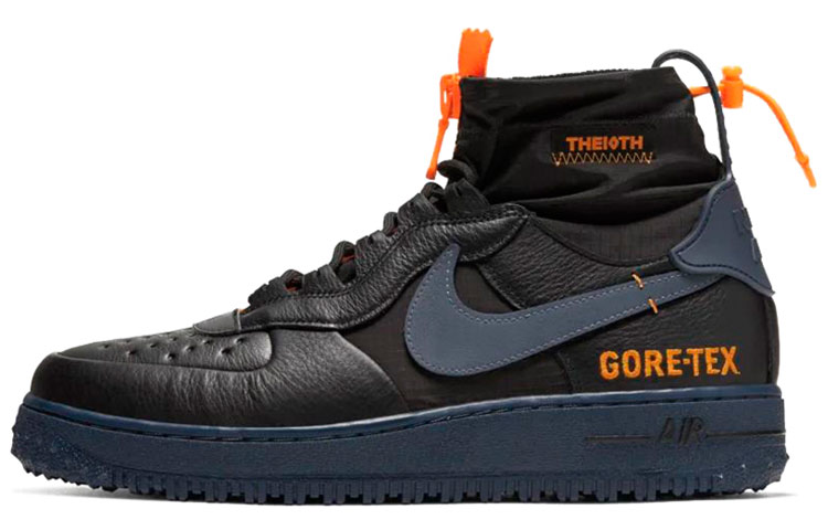 Nike Air Force 1 Winter Gore Tex Black Bright Ceramic Thunder Blue