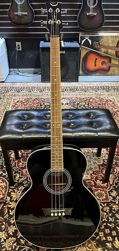 Басс гитара Dean EAB CBK Acoustic/Electric Bass - Classic Black гитара бас наклейка на лад diy стикер на шею гитары 10 шт ромбовидная форма для электрической гитары акустическая гитара
