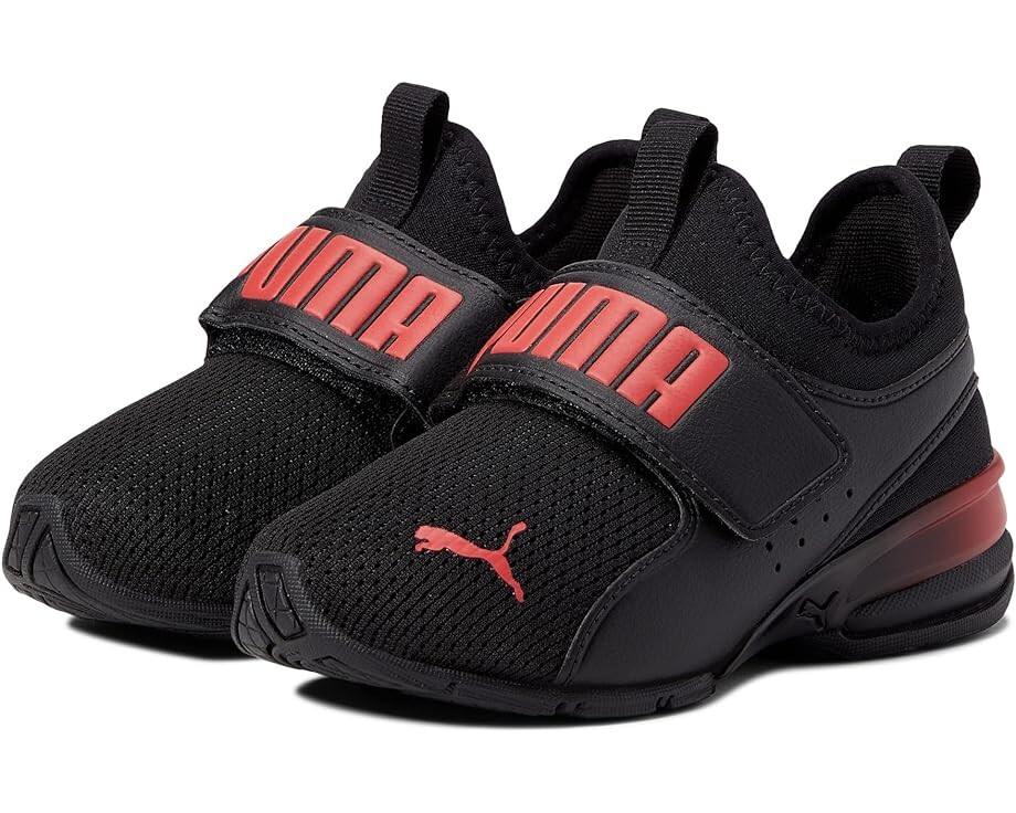 

Кроссовки Puma Axelion Slip-On Faded, цвет Puma Black/High-Risk Red