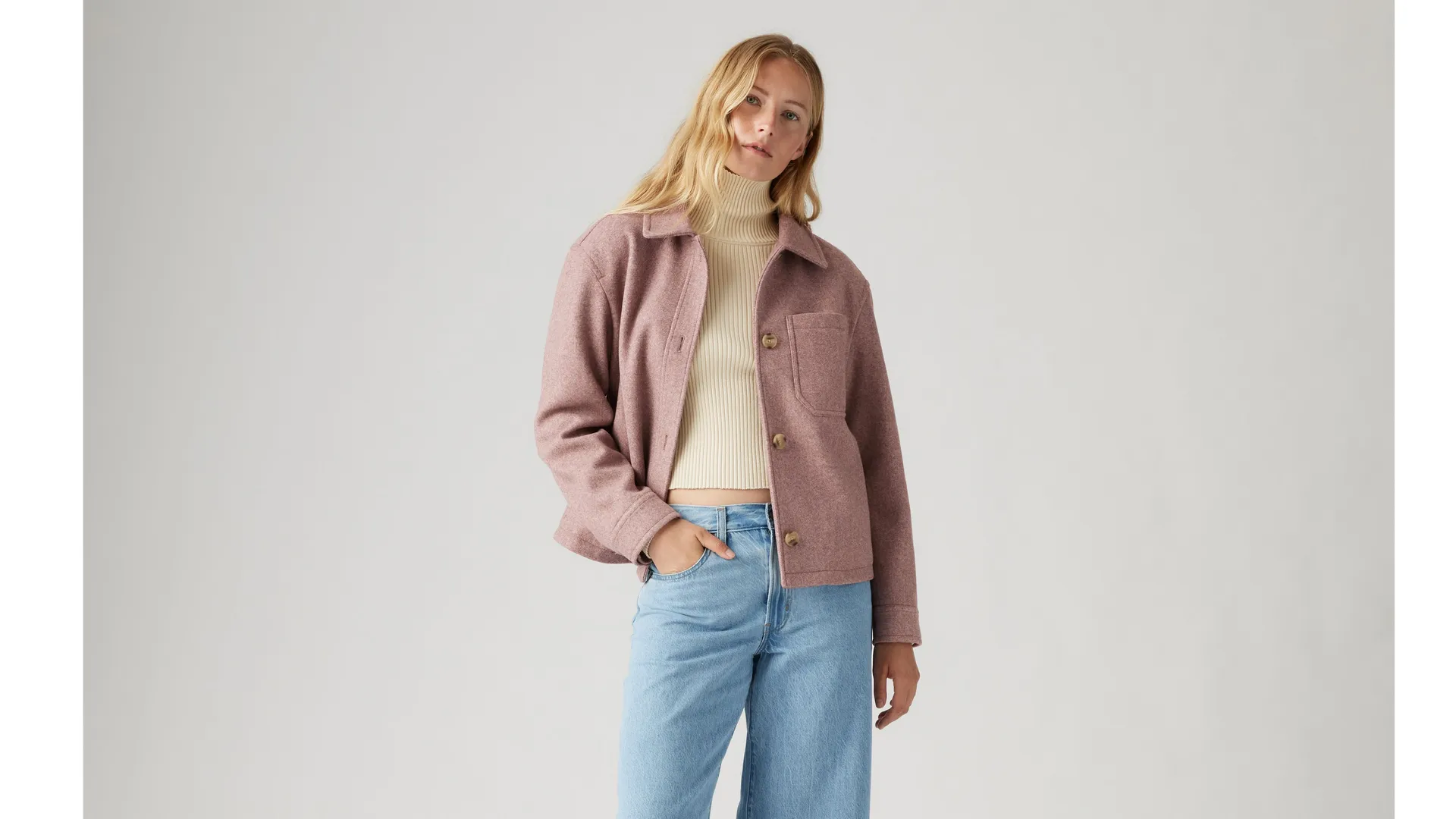 

Стеганая куртка из хлопка Levi's, розовый