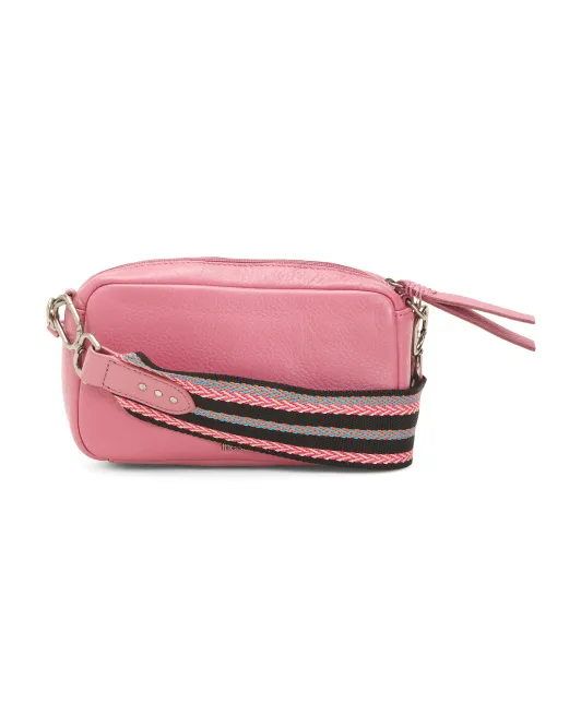 

Кожаная сумка через плечо для смартфона Cora The Sak, цвет Mulberry