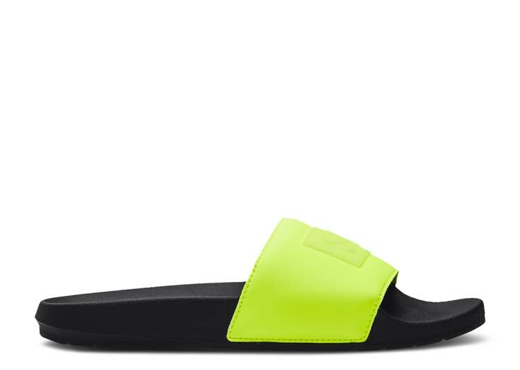 

Кроссовки Under Armour CORE REMIX NEON SLIDE 'BLACK HIGH-VIS YELLOW', черный
