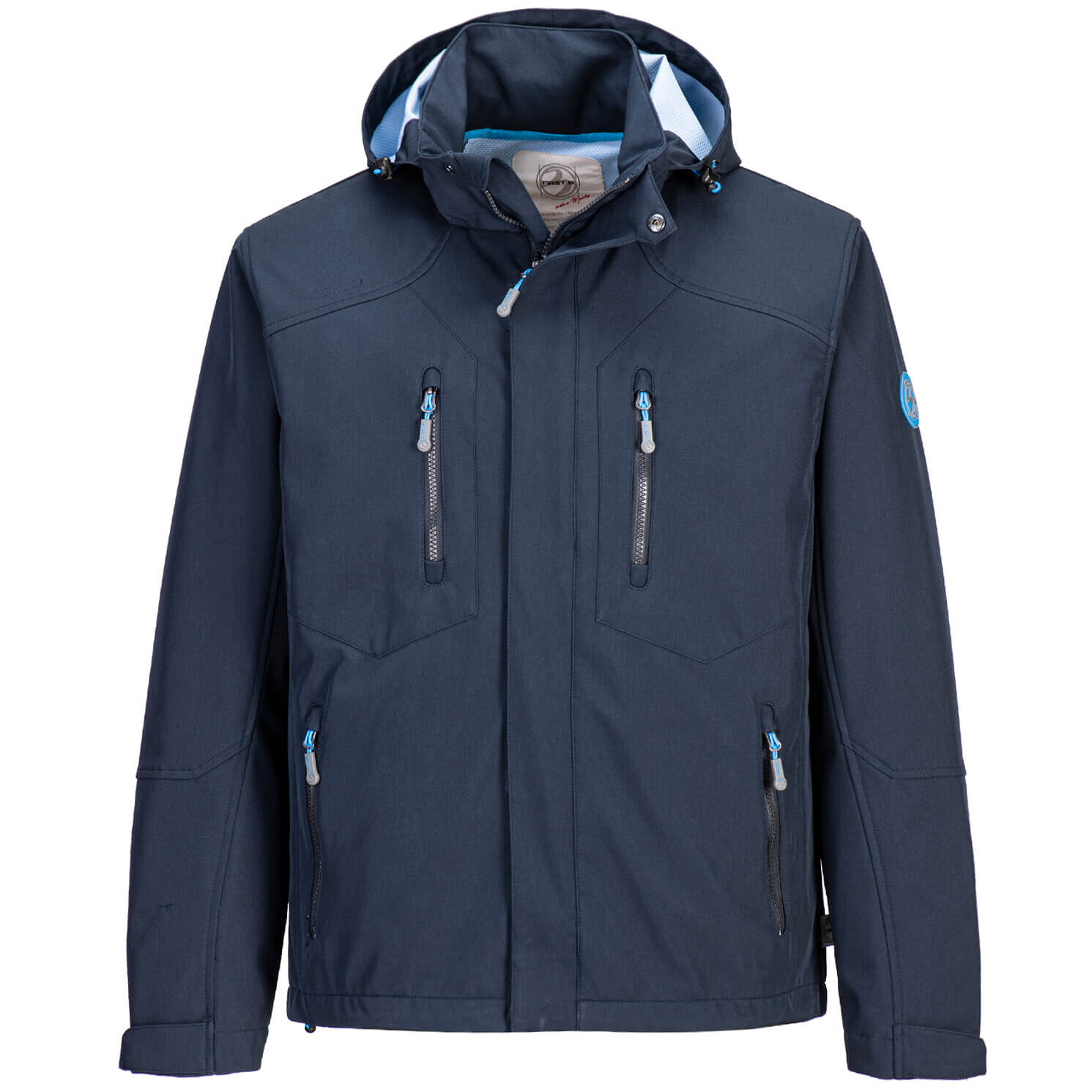 

Куртка First B Softshelljacke melange, цвет blue nights melange