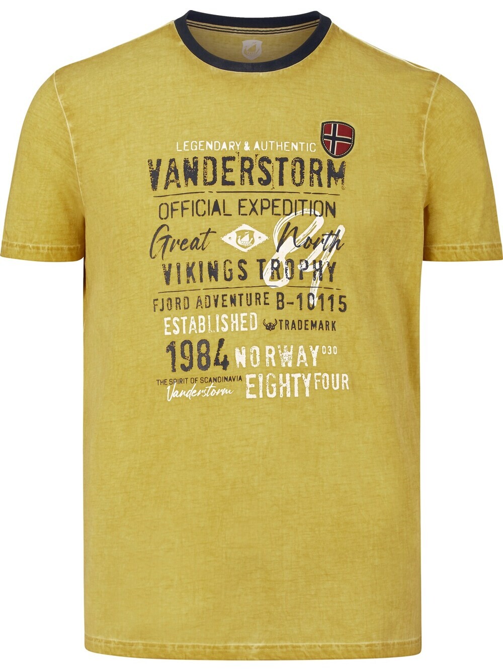 

Футболка Jan Vanderstorm Eeli, темно-желтый