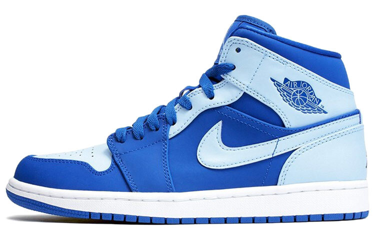 

Jordan 1 Retro Mid Team Royal Ice Blue