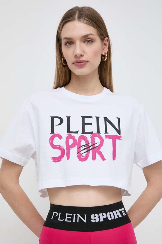 PLEIN SPORT хлопковая футболка Plein Sport, белый