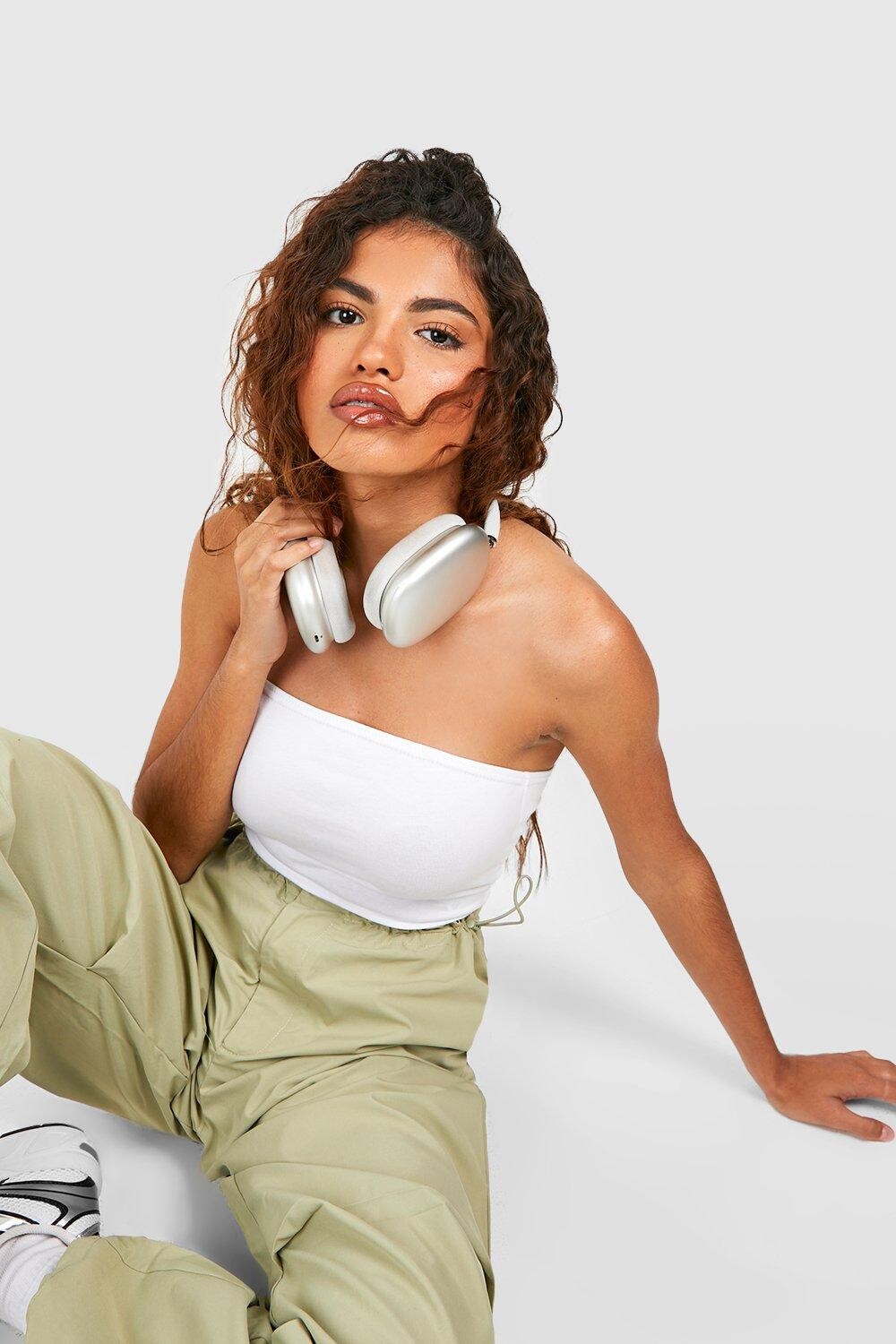 

Базовое боди из хлопка petite Boohoo, белый