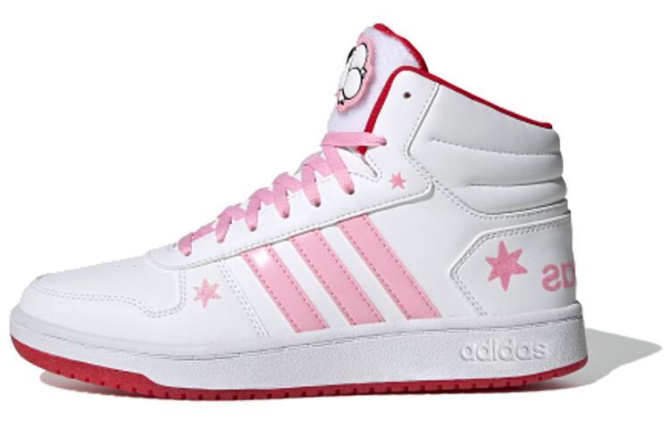 

Adidas Neo Hoops 2.0 Mid Female белый/розовый