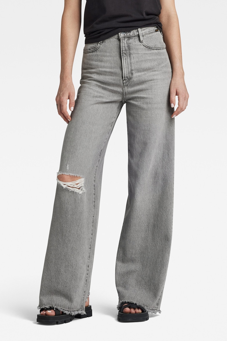 Широкие джинсы Deck 2 0 без подола G-Star Raw, серый
