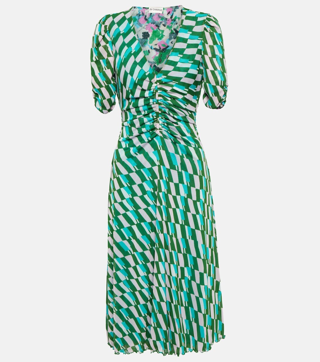 

Мини-платье Koren с принтом DIANE VON FURSTENBERG, разноцветный