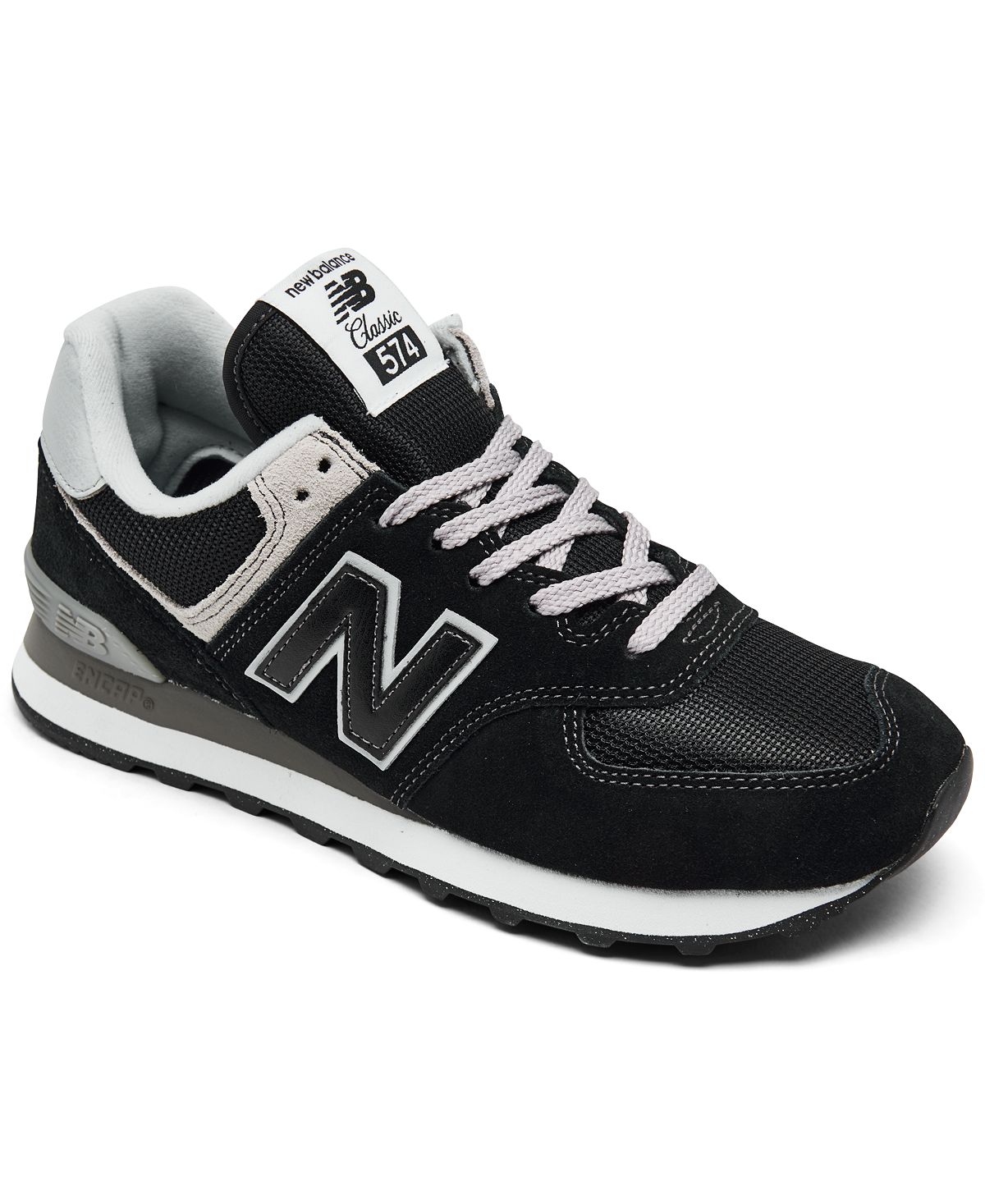 

Женские повседневные кроссовки 574 Core от Finish Line New Balance, черный