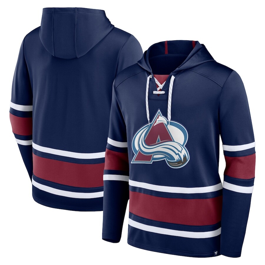 

Пуловер с капюшоном Fanatics Branded Colorado Avalanche, нави