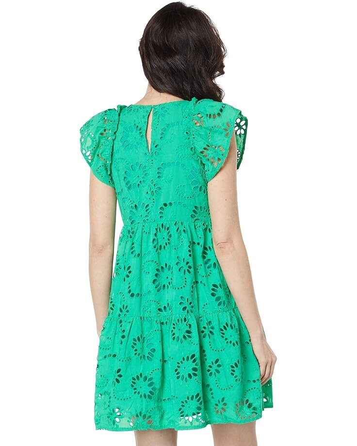 Платье Maggy London Eyelet Mini Dress, цвет Deep Mint