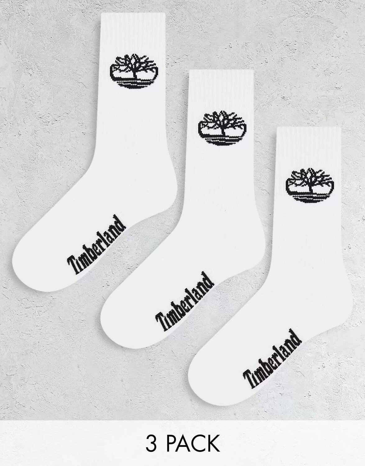 

Три пары белых носков Timberland