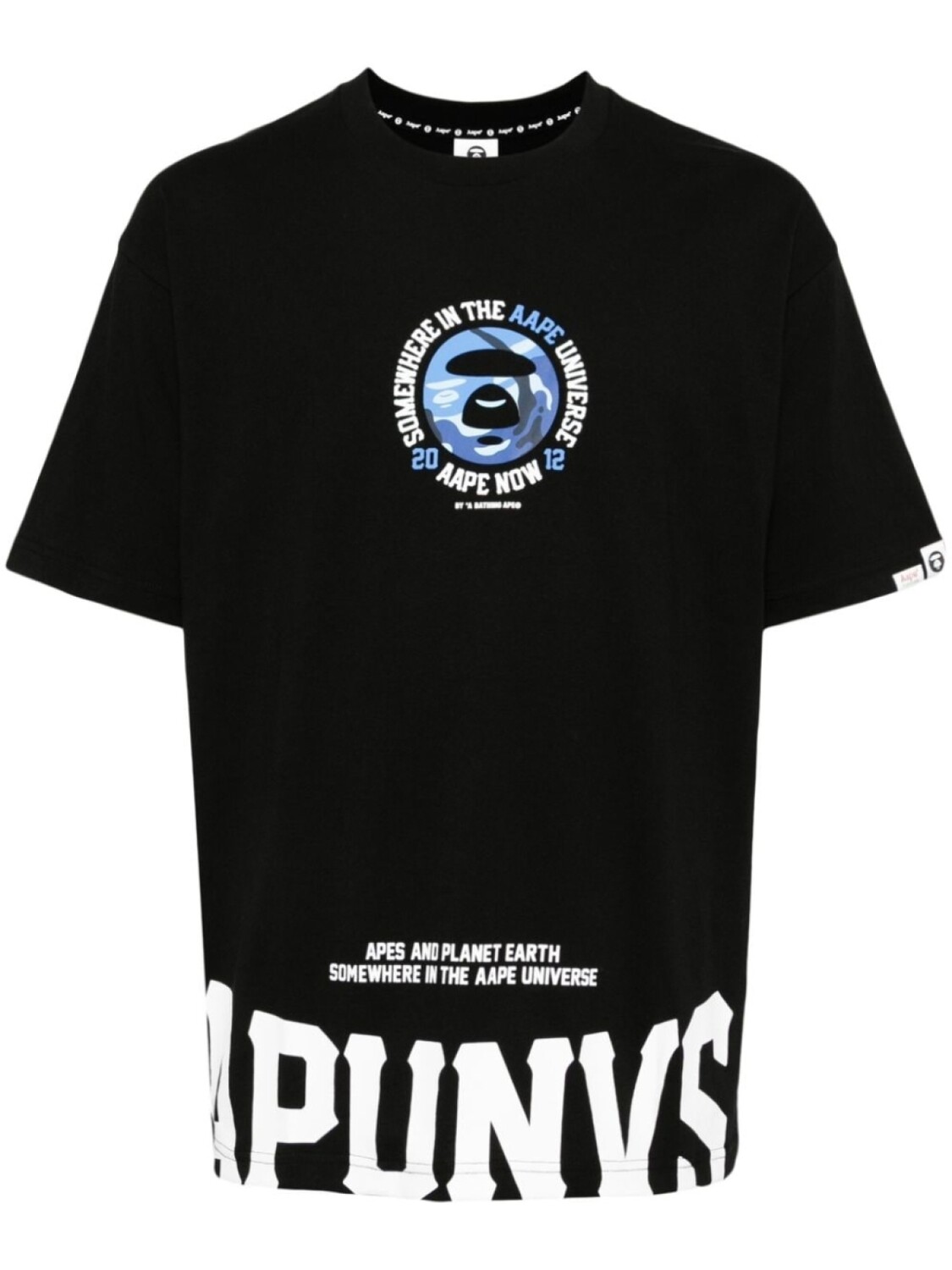 

AAPE BY *A BATHING APE футболка с логотипом, черный