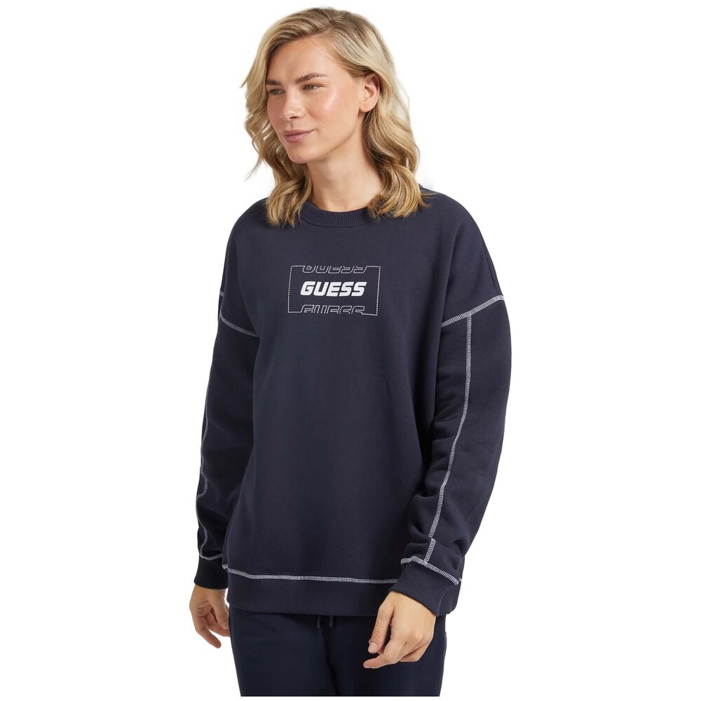 

Толстовка Guess Alger, синий, Черный, Толстовка Guess Alger, синий