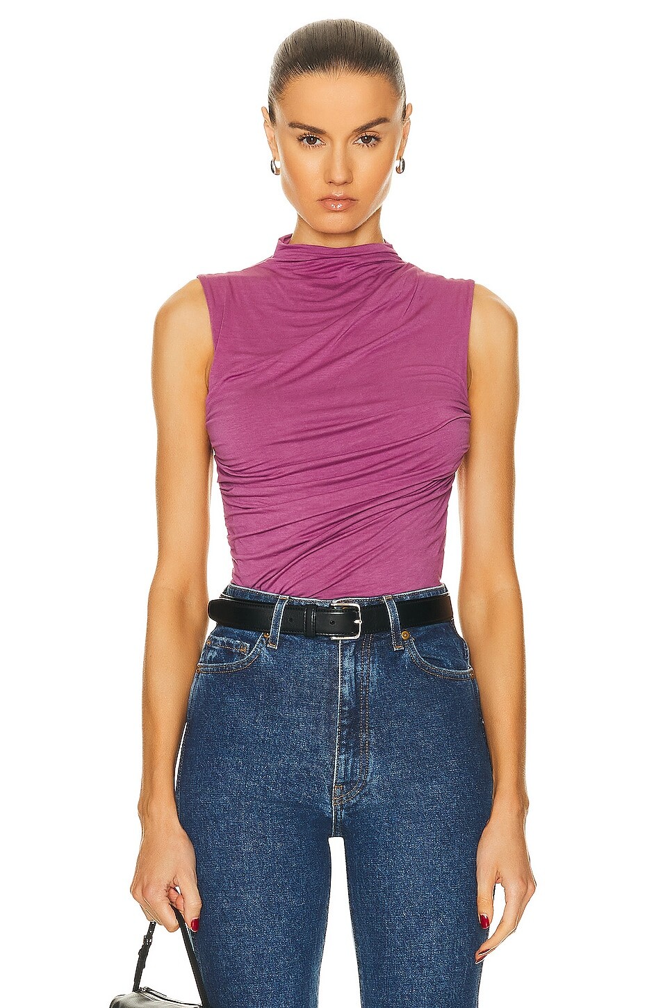 

Топ Enza Costa Sleeveless Twist, цвет Rose Mauve