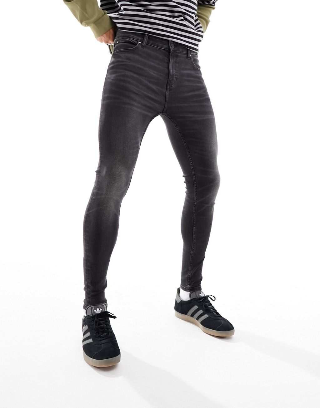 

Черные эластичные джинсы ASOS DESIGN