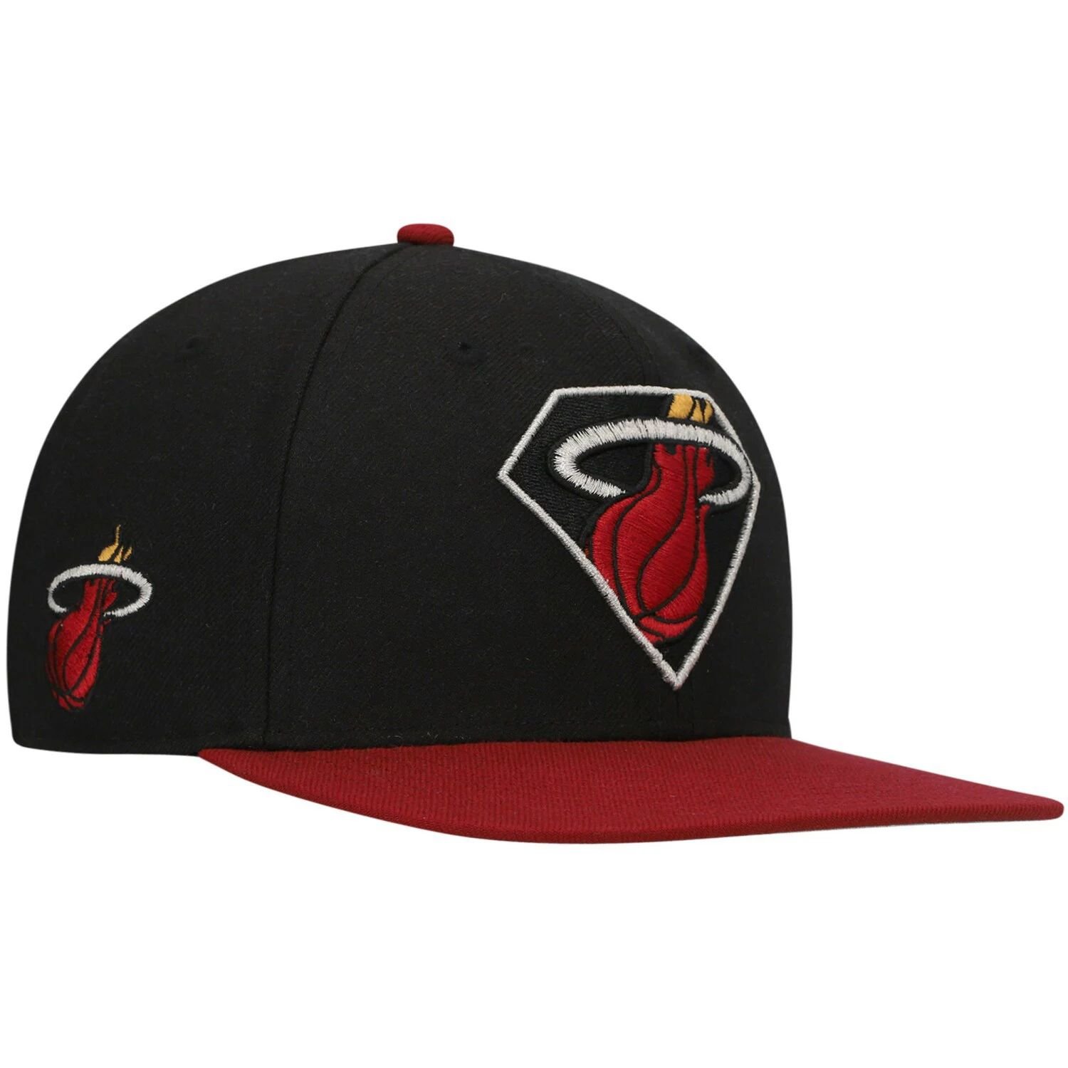 

Мужская черно-красная кепка '47 Miami Heat в честь 75-летия Carat Captain Snapback 47 Brand