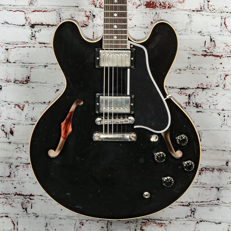 Электрогитара Gibson - Murphy Lab Custom 1959 ES-335 Reissue - Semi-Hollow Electric Guitar - Ultra Light Aged Ebony - w/ Brown/Pink Lifton Reissue 5-Latch Case - x1117