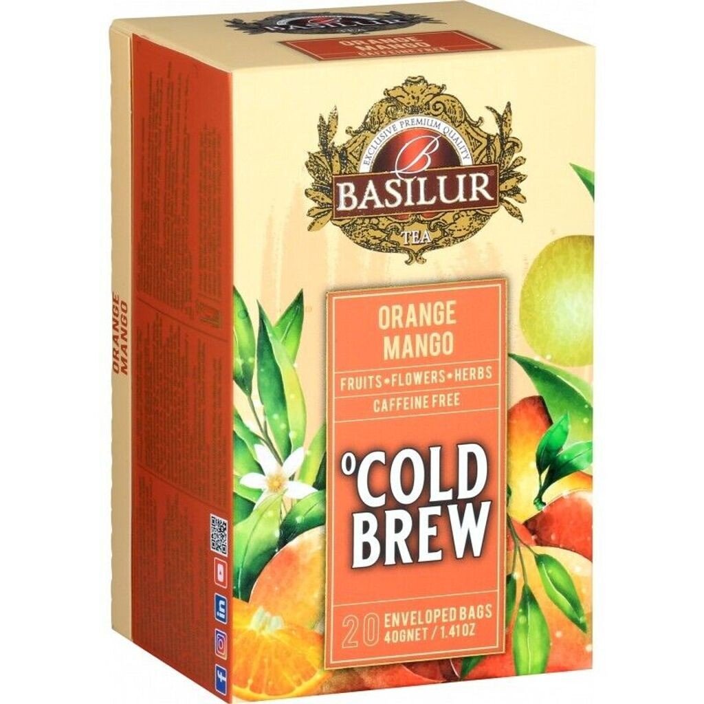 

Basilur-COLD BREW - АПЕЛЬСИН МАНГО в пакетиках - 20 х 2 г