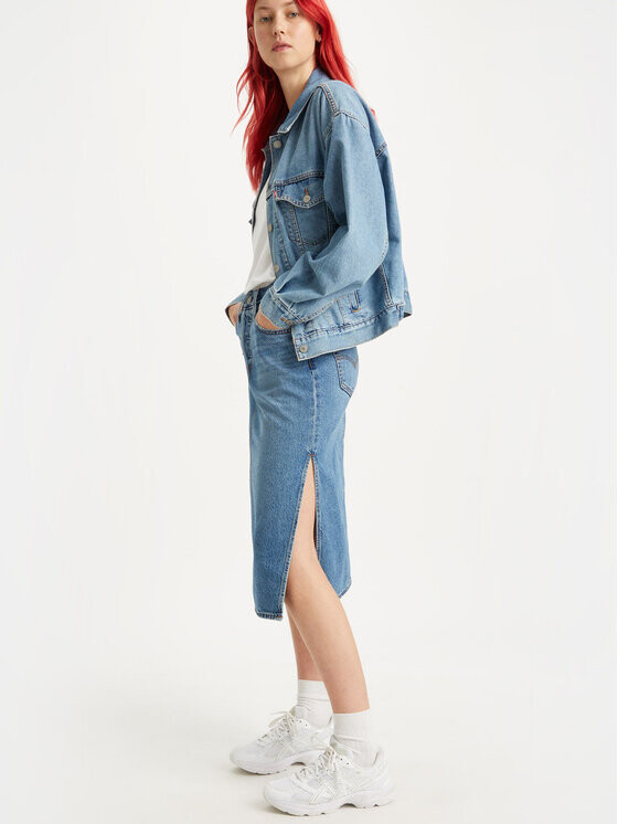 

Джинсовая юбка стандартного кроя Levi's, синий