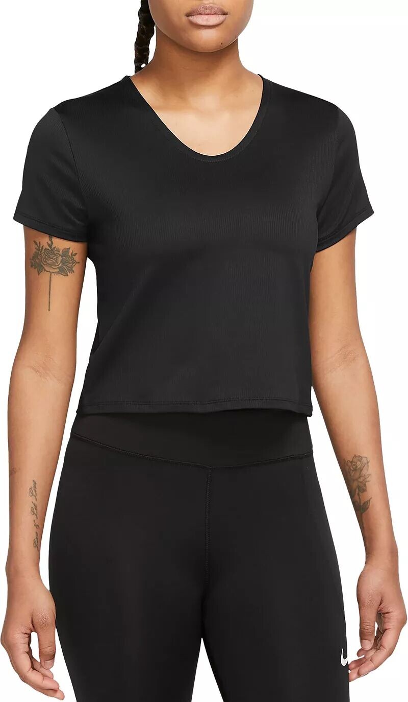 

Женская сезонная рубашка с коротким рукавом Nike Dri-FIT, черный