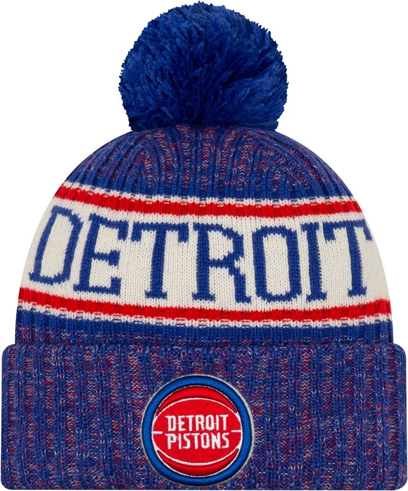 Мужская спортивная вязаная шапка New Era Detroit Pistons мужская спортивная вязаная шапка new era milwaukee bucks
