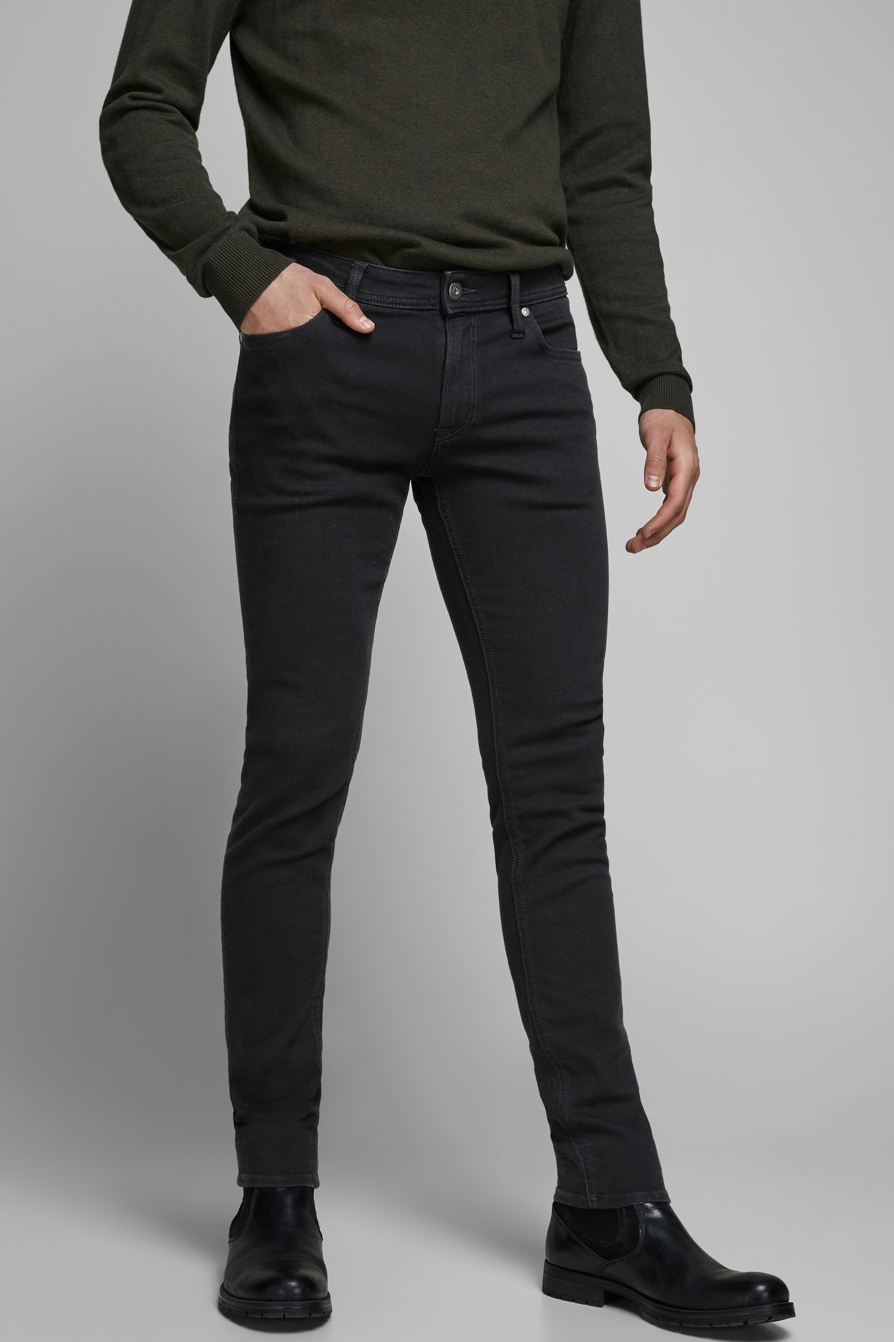 

Джинсы скинни Jack & Jones Liam с 5 карманами JACK & JONES, черный