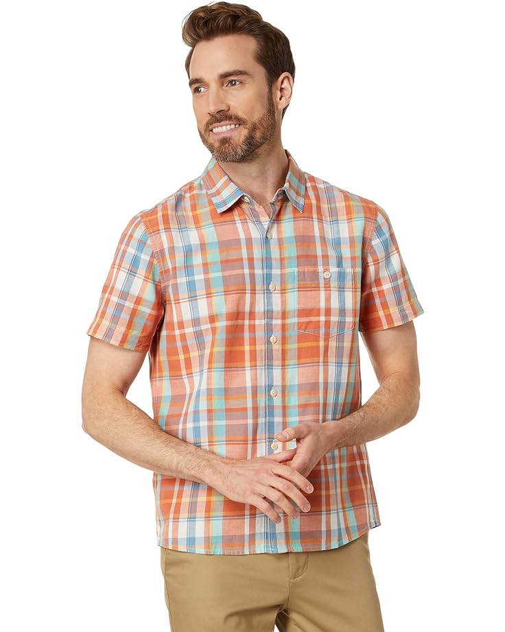Рубашка L.L.Bean Signature Summer Cotton Blend Short Sleeve, цвет Faded Orange
