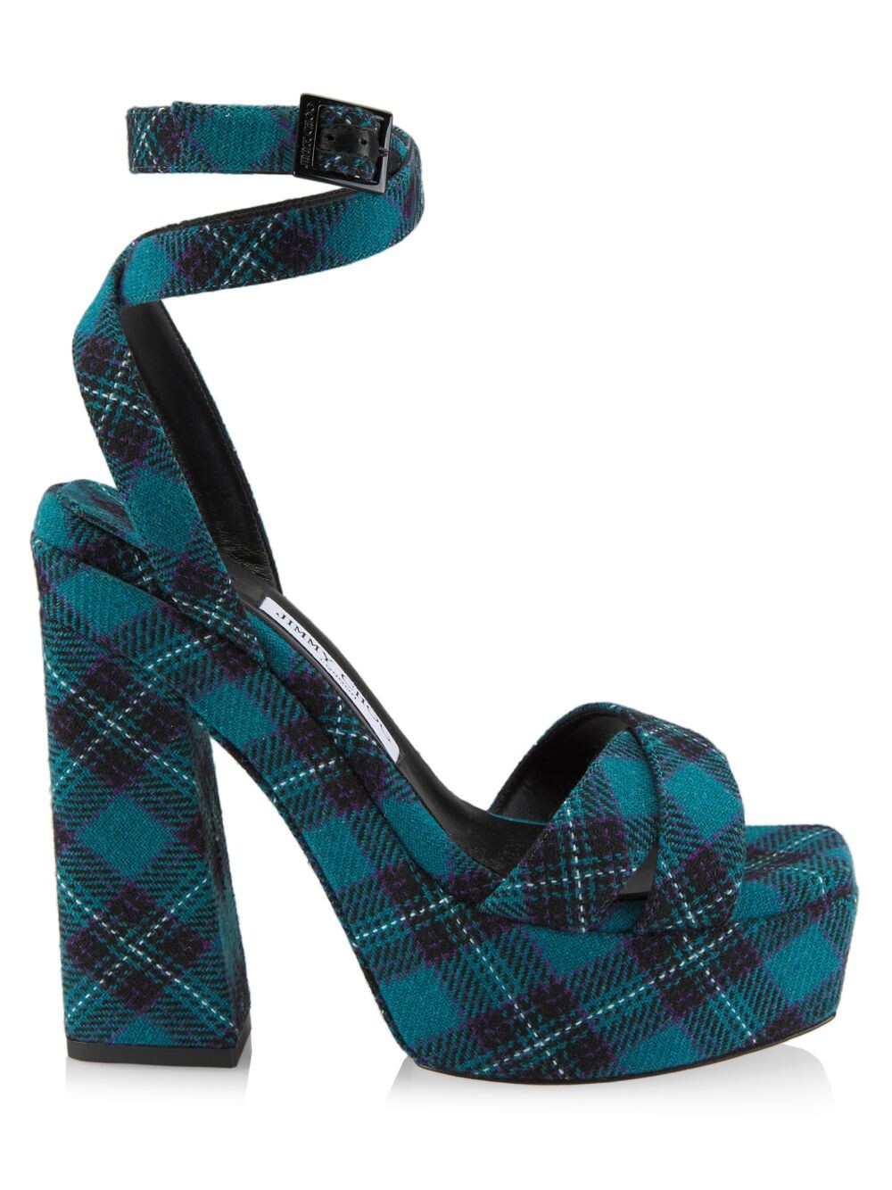 

Сандалии на платформе в клетку Gaia 140MM Jimmy Choo